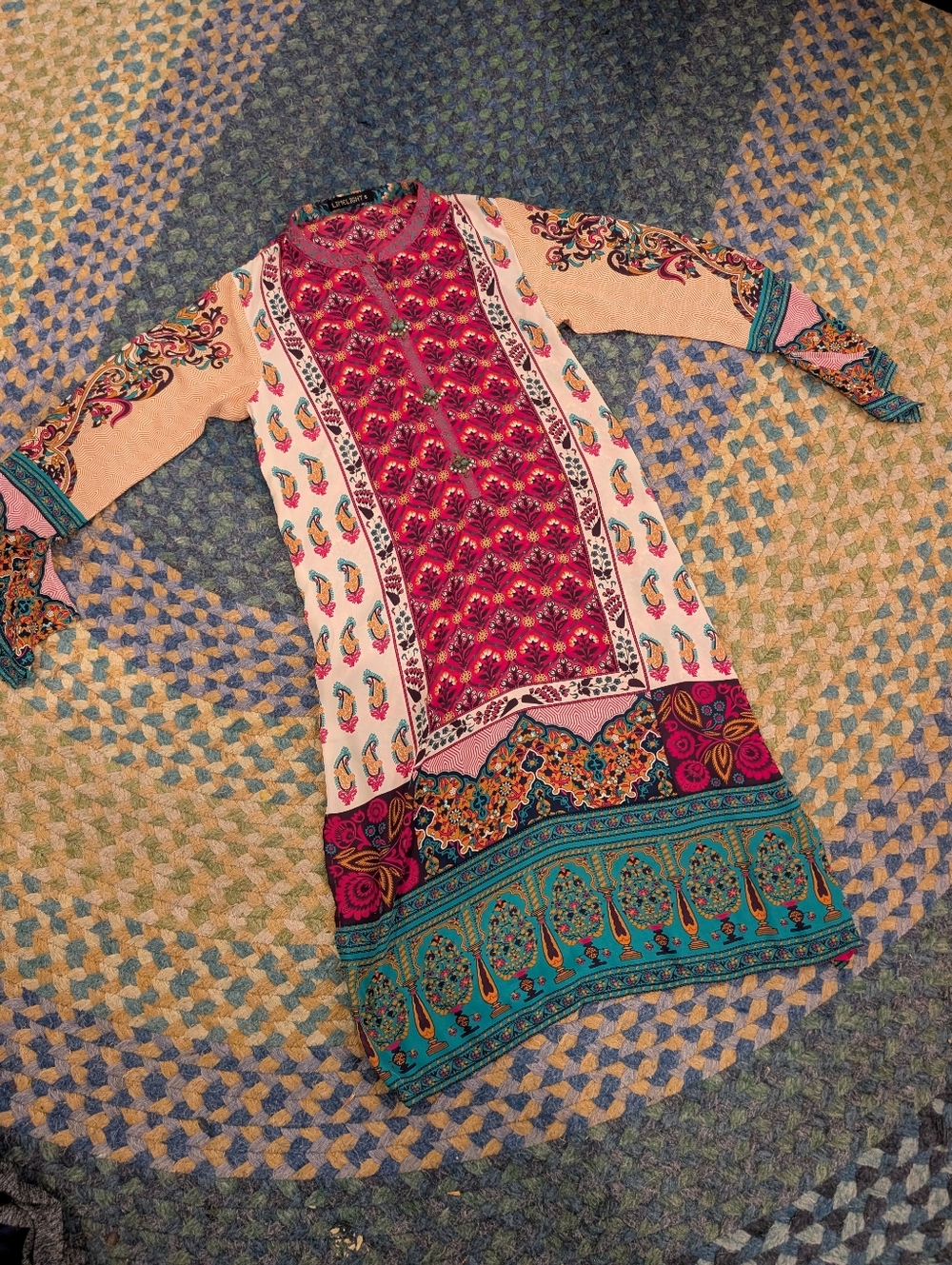 Limelight Long Sleeve Mixed Print Floral dress